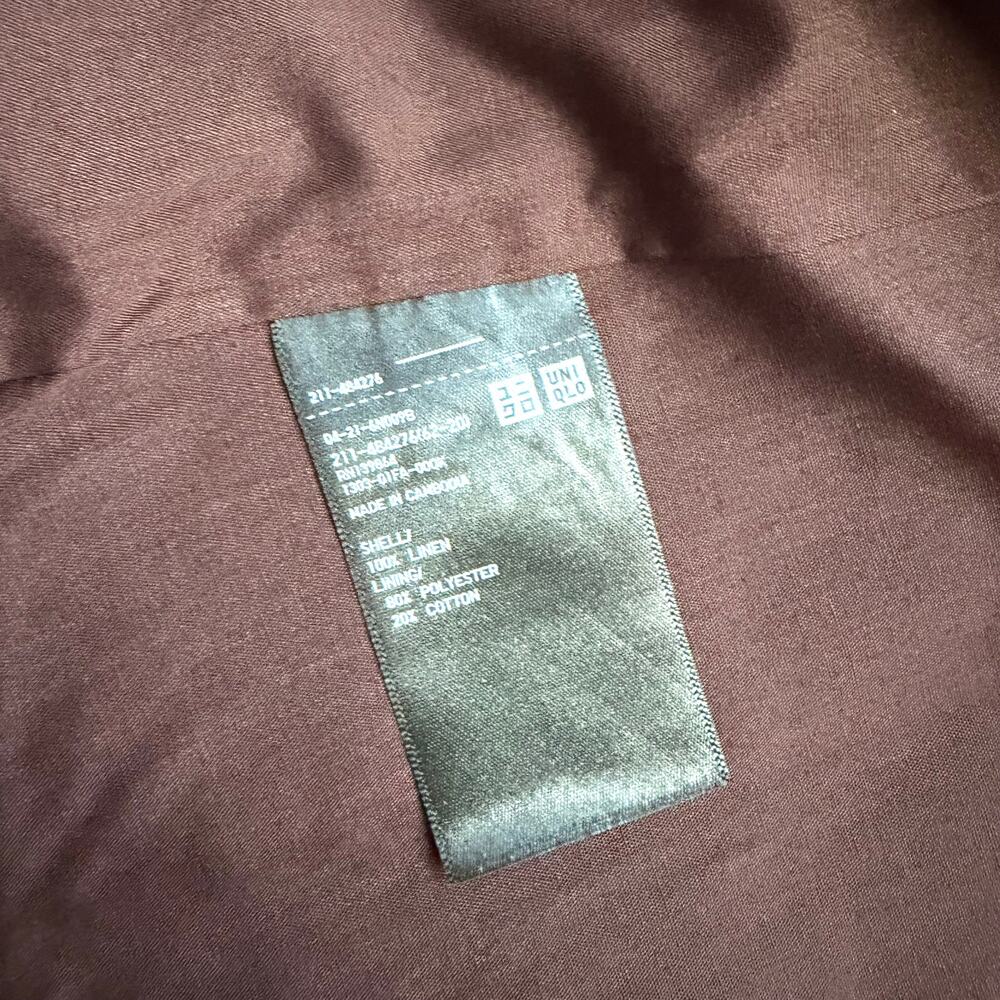 Uniqlo Premium Linen Vest in Brown - Picture 7 of 7